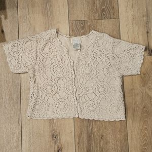 Vintage Crochet Crop Top